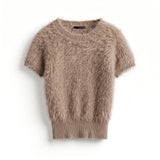 Feather yarn short sleeve