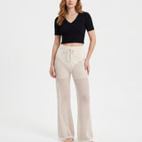 hollow-out pants