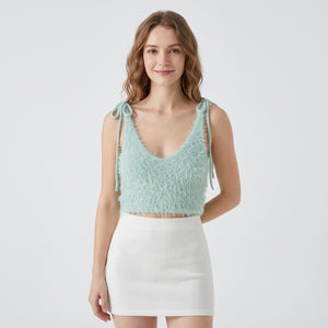 Feather yarn camisole